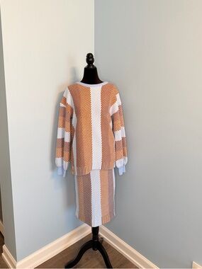 Cozy Oversized Sweater & Midi Skirt Set